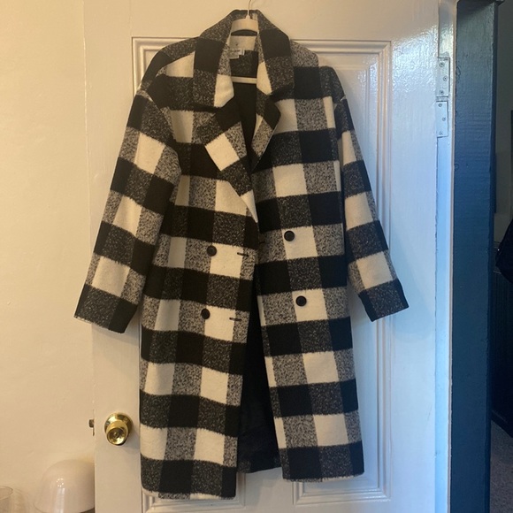 Noize Vegan Wool Kort Coat Size Medium - Picture 2 of 7